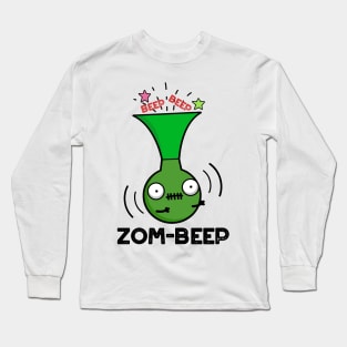 Zom-beep Cute Halloween Zombie Honker Pun Long Sleeve T-Shirt